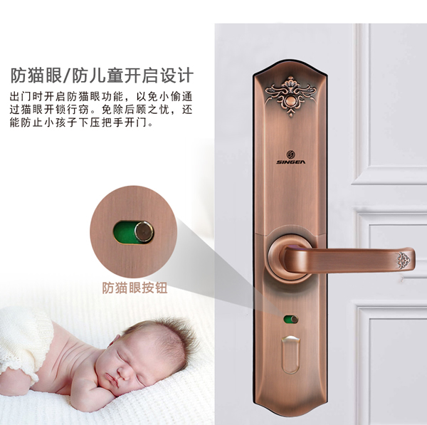 智能防貓眼功能指紋鎖-可設臨時用戶指紋鎖-指紋鎖廠家招商哪家好？