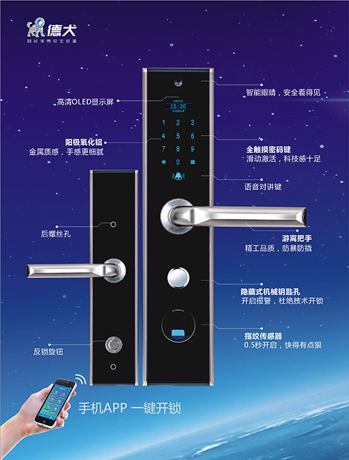 你家鑰匙忘拔了！騙人，我家用德犬手機智能門鎖！