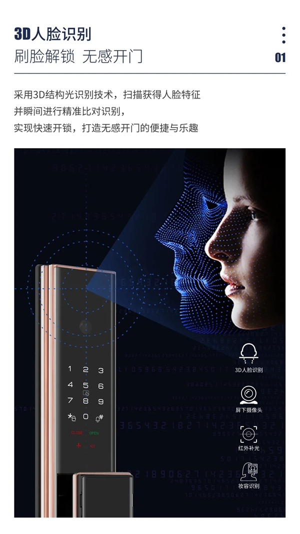 新品上市 | 因特VF5-M人臉識別全功能智能鎖 新品上市 | 因特VF5-M人臉識別全功能智能鎖