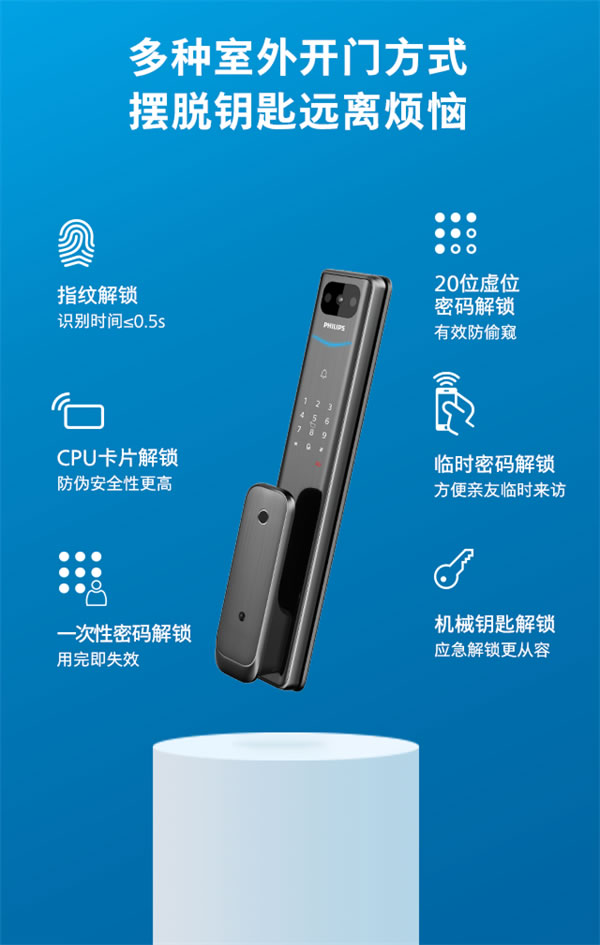 飛利浦智能鎖Alpha-V × 天貓精靈,開啟可視化語音智控新生活 飛利浦智能鎖Alpha-V × 天貓精靈,開啟可視化語音智控新生活