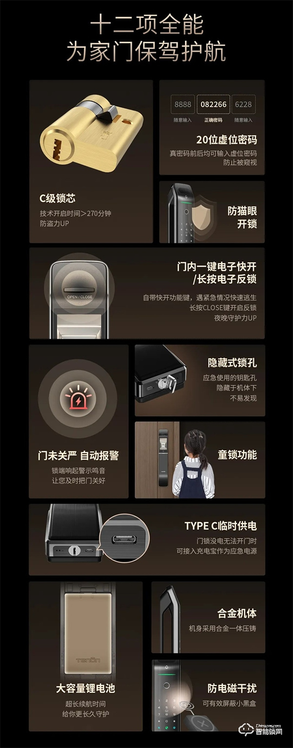 明星亞太天能智能門(mén)鎖爆款丨全功能匯聚一身的高配全自動(dòng)智能鎖A6s 明星亞太天能智能門(mén)鎖爆款丨全功能匯聚一身的高配全自動(dòng)智能鎖A6s