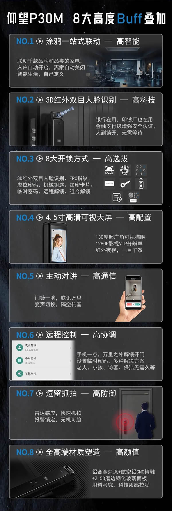 忠恒仰望P30M智能鎖 | 全屋智能聯動