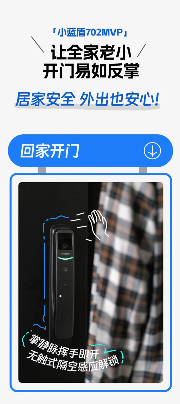 揮手秒開門!這就是我選擇飛利浦小藍(lán)盾702MVP的理由 揮手秒開門!這就是我選擇飛利浦小藍(lán)盾702MVP的理由