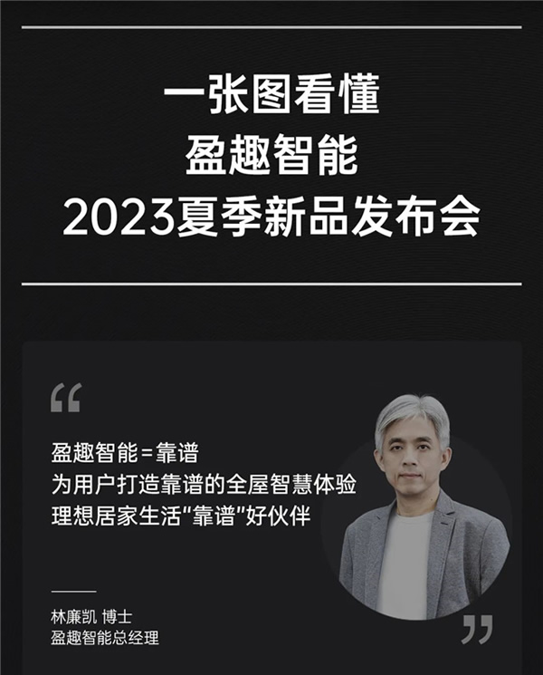 一張圖看懂盈趣智能2023夏季新品發布會 一張圖看懂盈趣智能2023夏季新品發布會