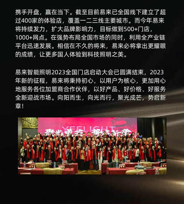 2023年易來全國門店啟動大會圓滿落幕