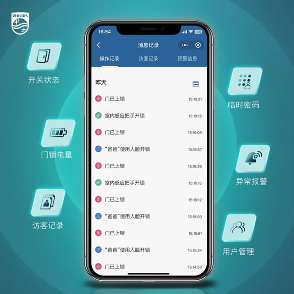 飛利浦智能鎖搭載大屏貓眼智慧守護！_9