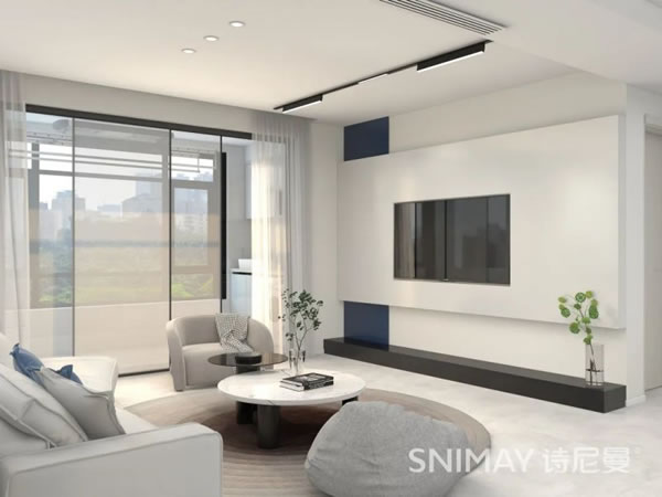 淺指智能鎖98㎡極簡兩居室，打造輕盈質(zhì)感家居_8