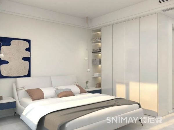 淺指智能鎖98㎡極簡兩居室，打造輕盈質(zhì)感家居_15