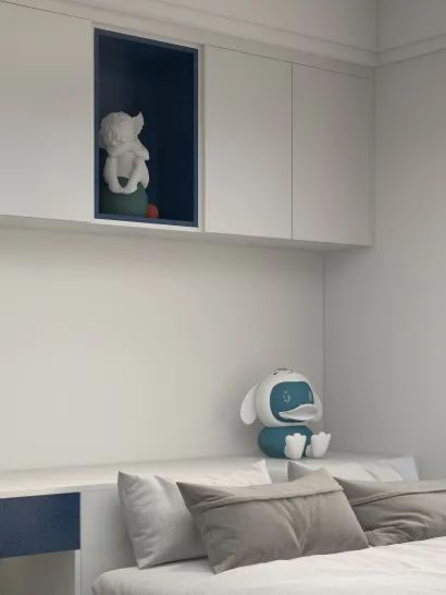 淺指智能鎖98㎡極簡兩居室，打造輕盈質(zhì)感家居_18