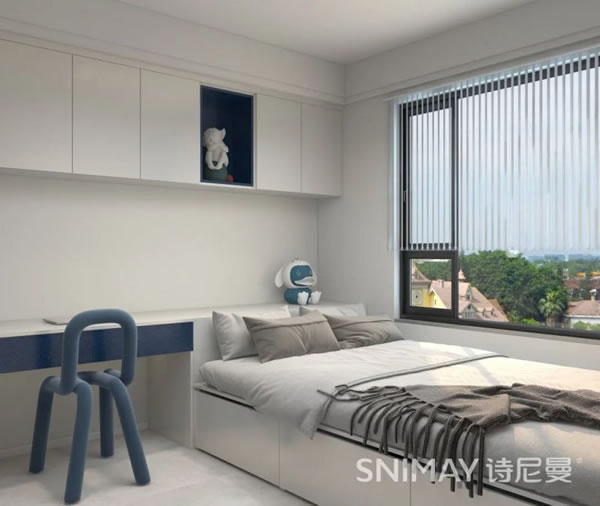 淺指智能鎖98㎡極簡兩居室，打造輕盈質(zhì)感家居_19