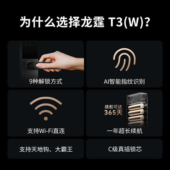 龍?chǎng)悄苕iT3系列首發(fā),一握即開(kāi),AI指紋識(shí)別更靈敏