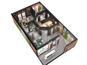 威爾氏2021CIDE北京定制家居門業展展位圖